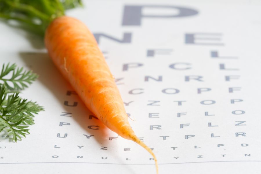 Zanahorias para mejorar  la salud visual